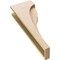 Ekena Millwork 5"W x 10"D x 30"H Thin Helena Rough Cedar Woodgrain TimberThane Corbel, Primed Tan CORUR05X10X30HELRCPR - alternate 4